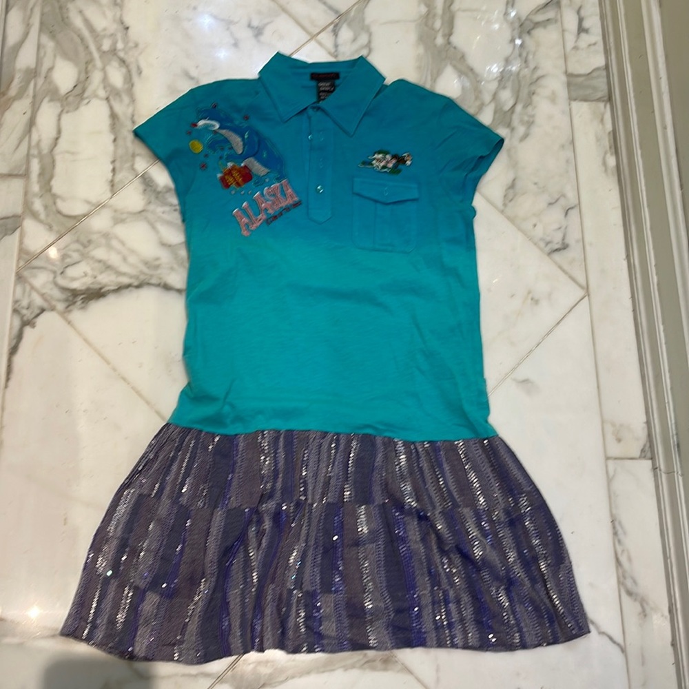 Fabulous Custo Barcelona dress- never worn size 1- Sample absolutely cutest ever